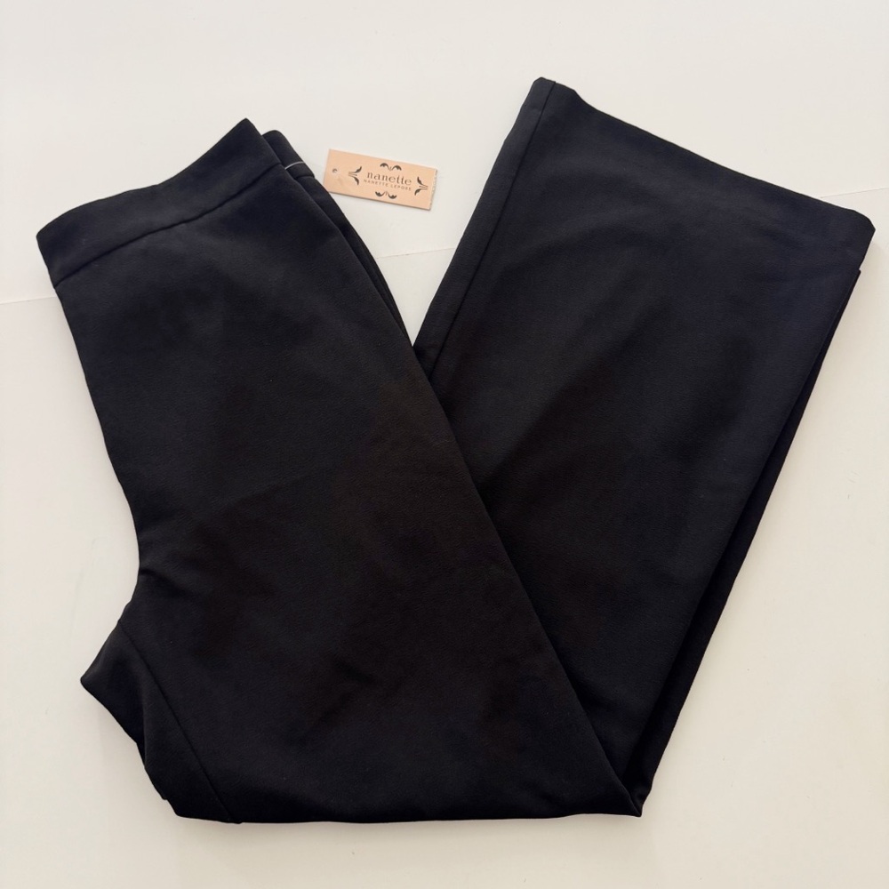Nanette Lepore Wide Leg Black Pants